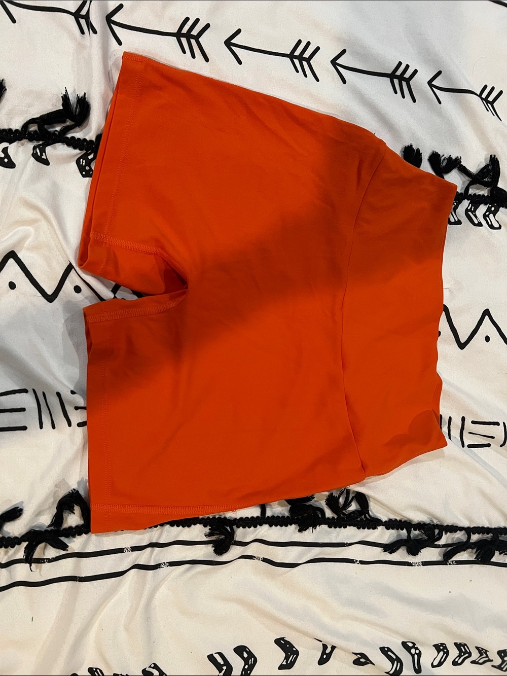 Bright Orange Active Bike Shorts